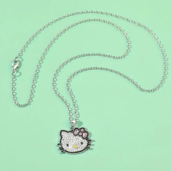 Hand Crafted Jewelry - Elegant Kitty Charm Necklace For Adults And Kids
